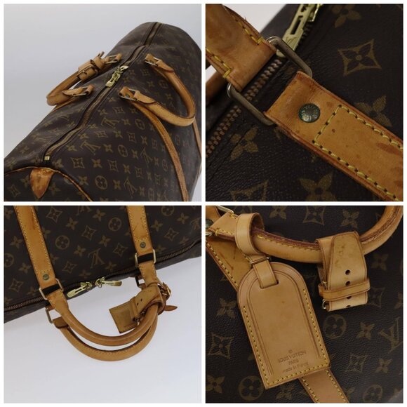LOUIS VUITTON Monogram Keepall 60 Boston Bag M41422 LV Auth yk16849 - Picture 13 of 13